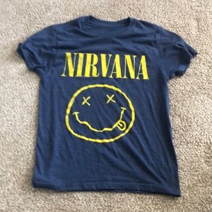 Blue and Yellow Nirvana Shirt